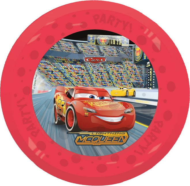 Cars Borden Herbruikbaar 21cm 4st - Partywinkel - 5201184962671