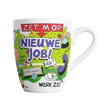 Tazza con cartone animato - Nuovo lavoro