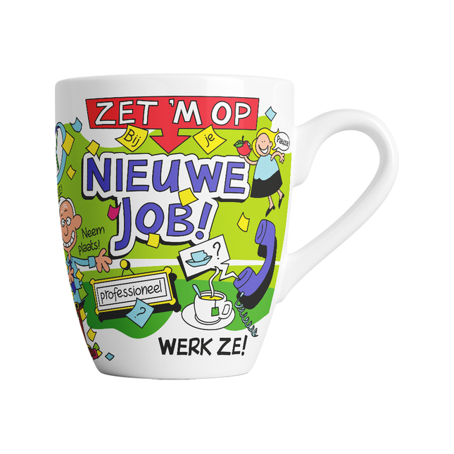 Tazza con cartone animato - Nuovo lavoro