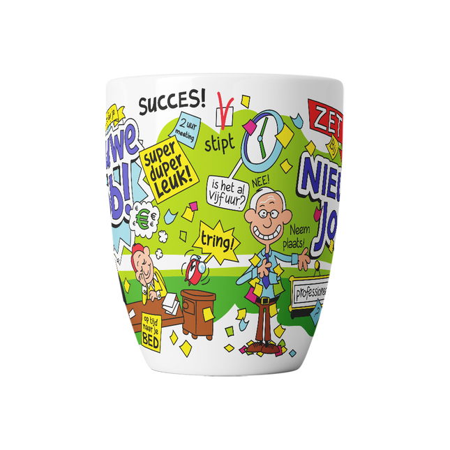 Tazza con cartone animato - Nuovo lavoro