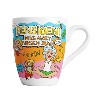 Tazza con cartone animato - Pensionamento, niente da fare