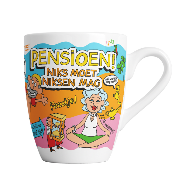Tazza con cartone animato - Pensionamento, niente da fare
