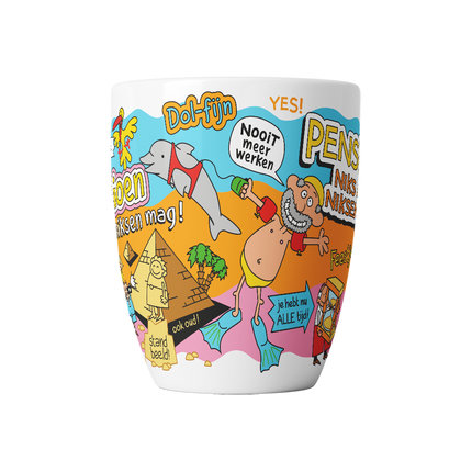 Tazza con cartone animato - Pensionamento, niente da fare