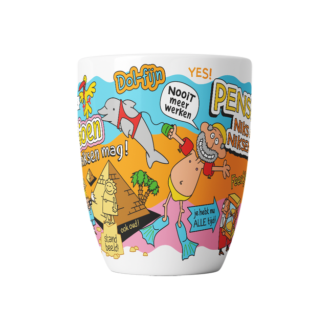 Tazza con cartone animato - Pensionamento, niente da fare