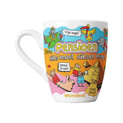 Tazza con cartone animato - Pensionamento, niente da fare
