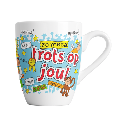 Tazza con cartone animato - Orgoglioso di te