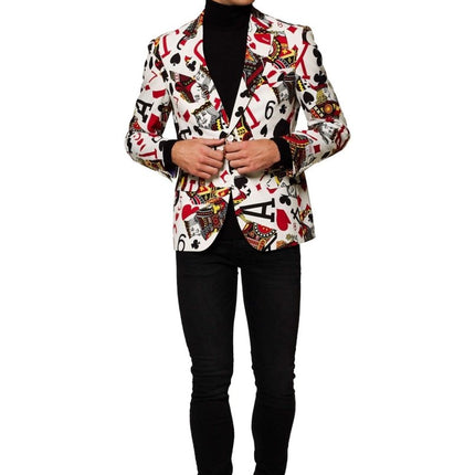 Casino Speelkaarten Blazer Heren OppoSuits van OppoSuits koop je bij Partywinkel