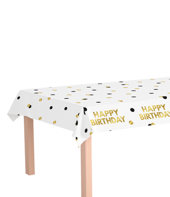 Tovaglia Happy Birthday a pois 2,74m