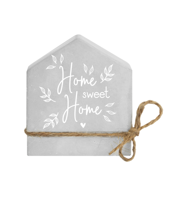 Casa di cemento grigia Home Sweet Home 8cm