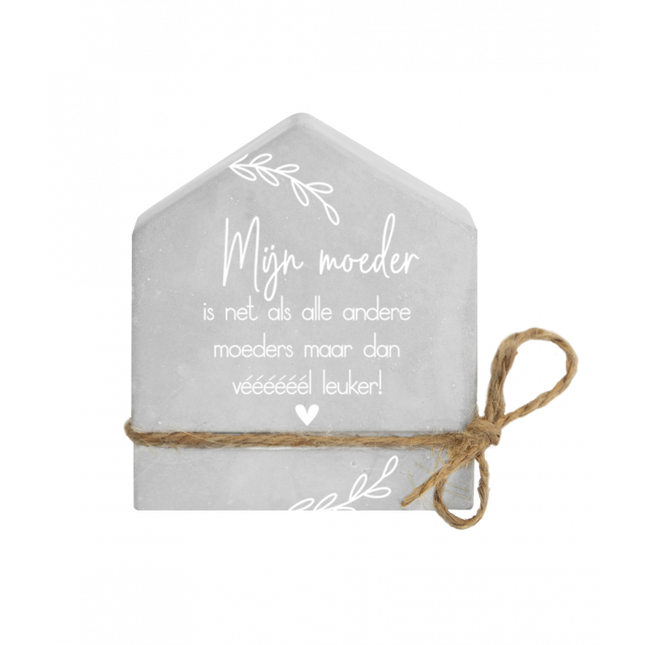 Casa Madre in cemento grigio oro 8cm