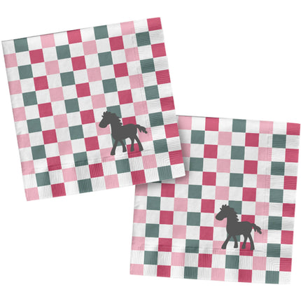 Tovaglioli a forma di cavallo 33cm 20pz