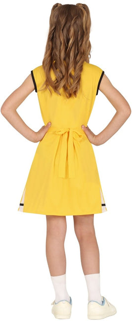 Cheerleader Jurk Geel Meisje - Partywinkel - 8434077779415