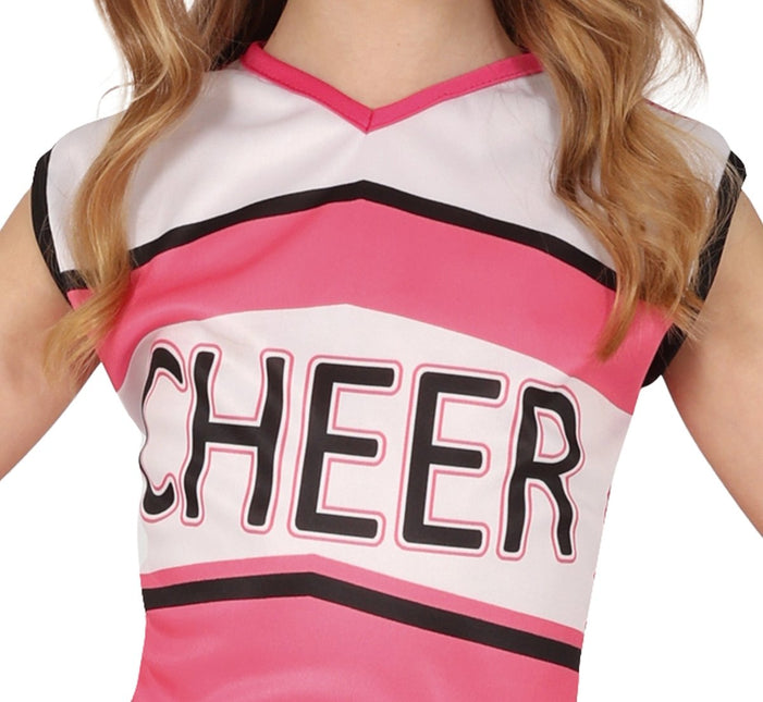 Cheerleader Jurk Roze Meisje - Partywinkel - 8434077785478