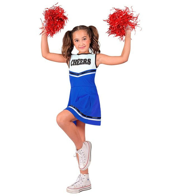 Cheerleader Kostuum Blauw Kind van Widmann koop je bij Partywinkel
