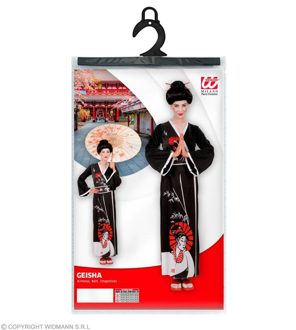 Chinees Jurk Zwart Dames - Partywinkel - 8003558582013