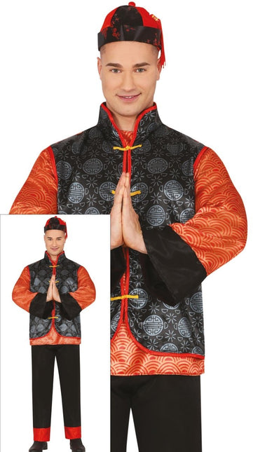 Chinees Kostuum Heren - Partywinkel - 8434077862094