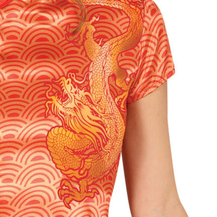 Chinees Kostuum Rood Dames - Partywinkel - 8434077862131