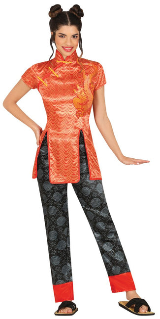 Chinees Kostuum Rood Dames - Partywinkel - 8434077862131