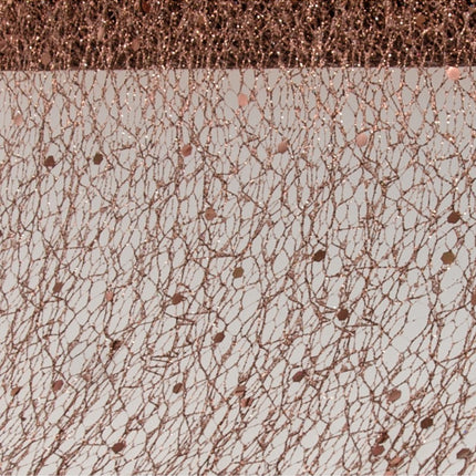 NASTRO DA TAVOLO GLITTERATO AL CIOCCOLATO 10CM X 5M