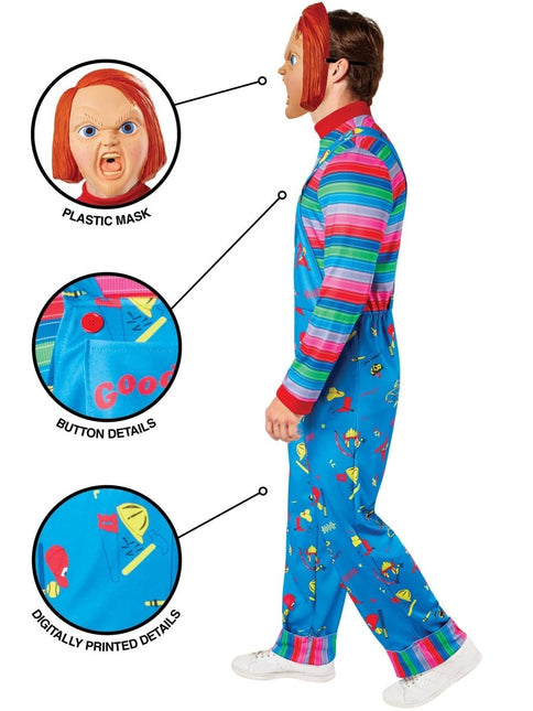 Chucky van Rubies koop je bij Partywinkel