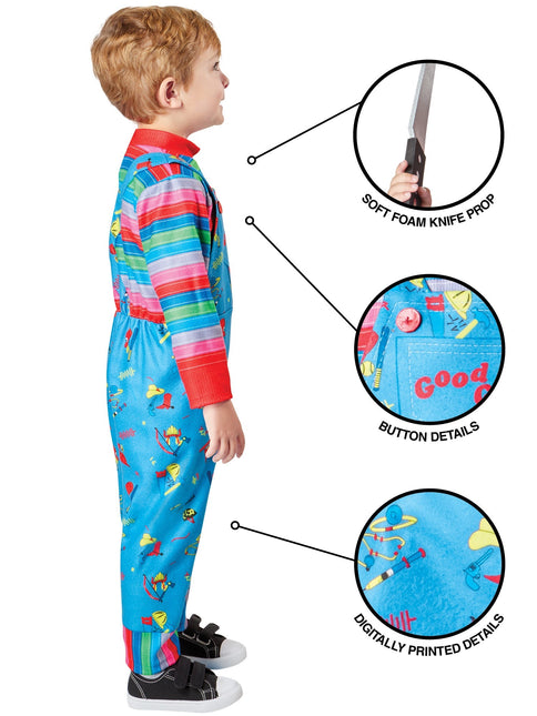 Costume da Chucky blu