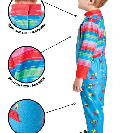 Costume da Chucky blu