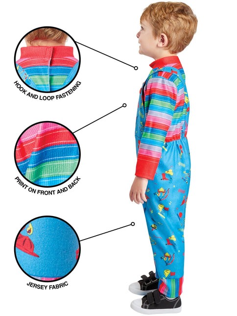 Costume da Chucky blu