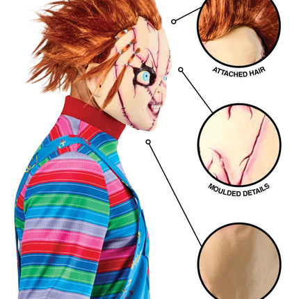 Maschera di Chucky attaccata