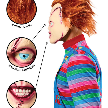 Maschera di Chucky attaccata