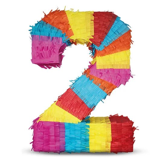 Cijfer 2 Piñata 45cm van VDV Benefit koop je bij Partywinkel