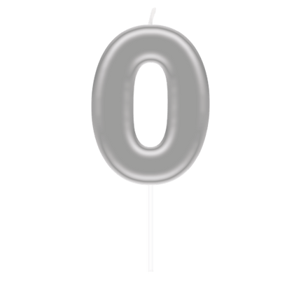 Cijferkaars 0 Zilver van Paper Dreams koop je bij Partywinkel