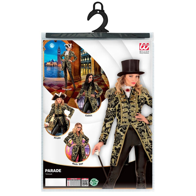 Circus Jas Zwart Goud Dames van Widmann koop je bij Partywinkel