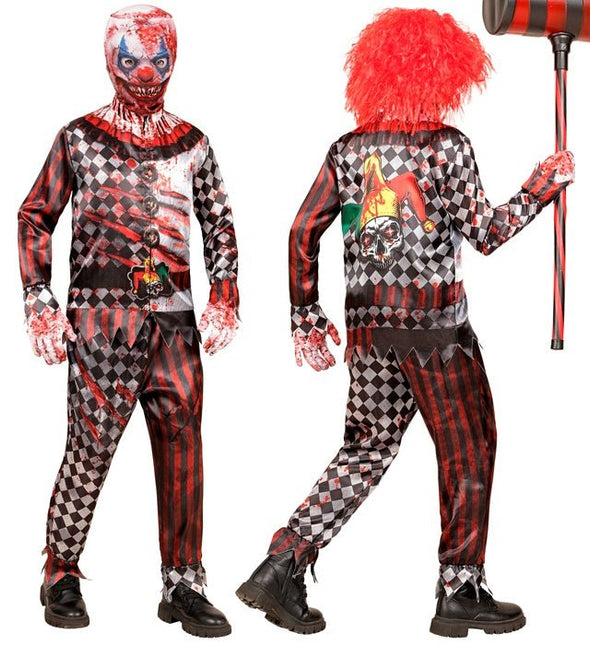 Clown Kostuum Rood Kind 4 delig van Widmann koop je bij Partywinkel