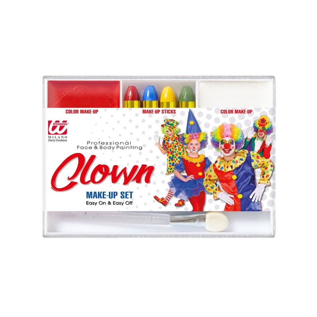Clown Schminkset 6 delig van Widmann koop je bij Partywinkel