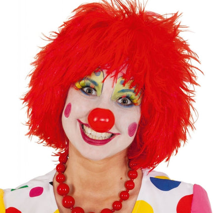 Clowns pruik Rood van Orlob koop je bij Partywinkel