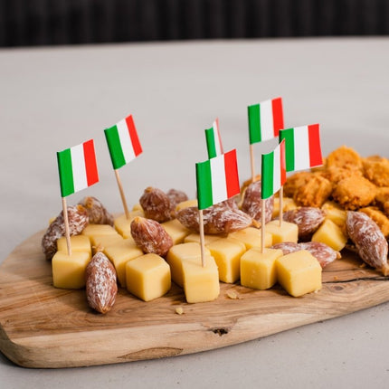 Cocktailprikkers Italie 8cm 50st van WeFiesta koop je bij Partywinkel