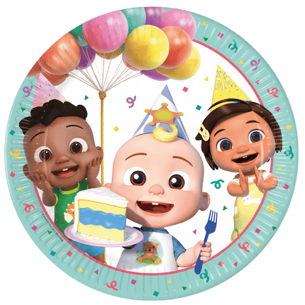 Cocomelon Borden 23cm 8st van Procos koop je bij Partywinkel