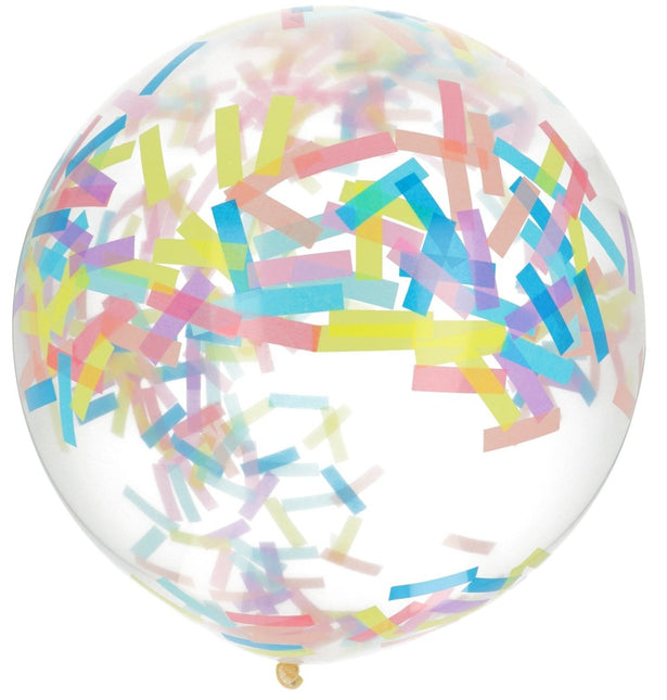Confetti Ballon Pastel 61cm van Folat koop je bij Partywinkel