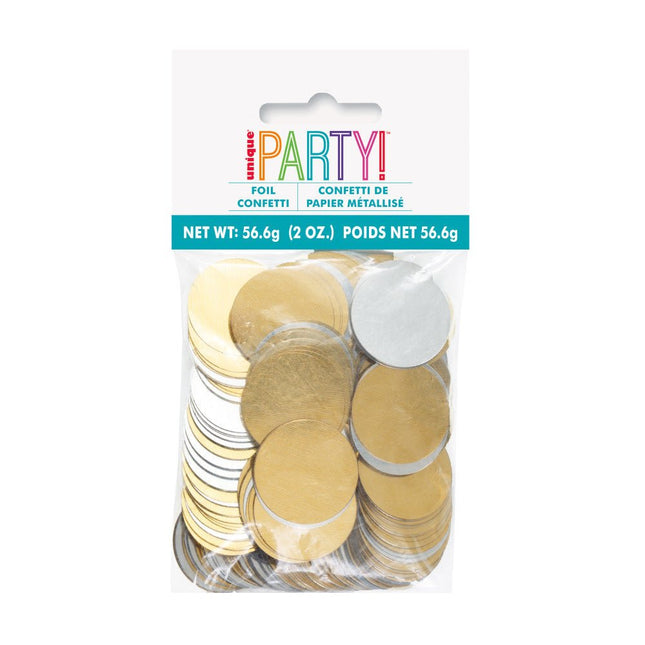 Confetti Goud Zilver van Unique koop je bij Partywinkel