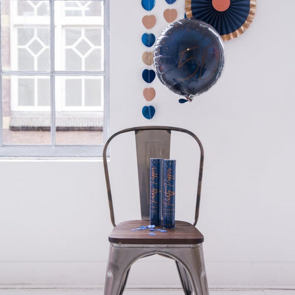 Confetti Kanon Blauw 28cm van Folat koop je bij Partywinkel