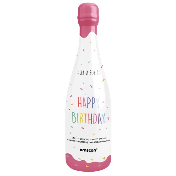Confetti kanon fles papier van Riethmueller koop je bij Partywinkel