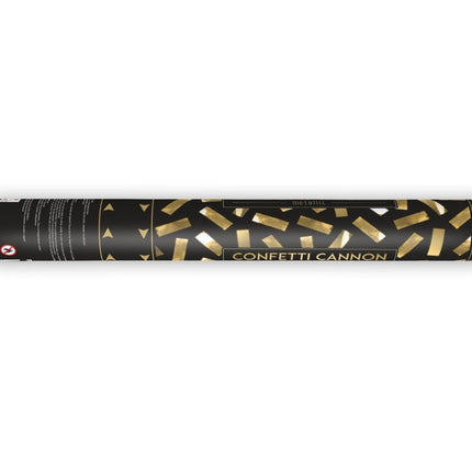 Confetti Kanon Goud Metallic 40cm van Partydeco koop je bij Partywinkel