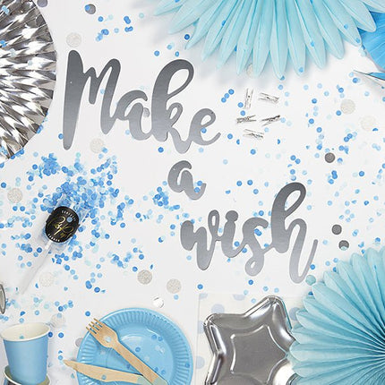 Confetti Kanon Lichtblauw 18cm van Partydeco koop je bij Partywinkel