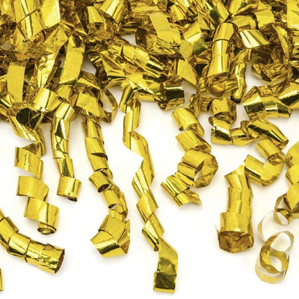 Confetti Kanon Serpentine Goud 40cm van Partydeco koop je bij Partywinkel