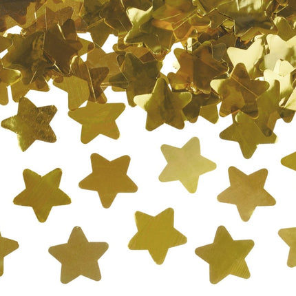 Confetti Kanon Sterren Goud 40cm van Partydeco koop je bij Partywinkel