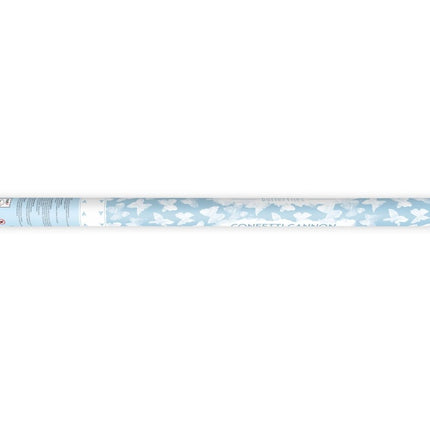 Confetti Kanon Vlinders Wit 80cm van Partydeco koop je bij Partywinkel
