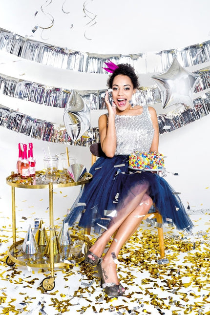 Confetti Kanon Zilver 60cm van Partydeco koop je bij Partywinkel