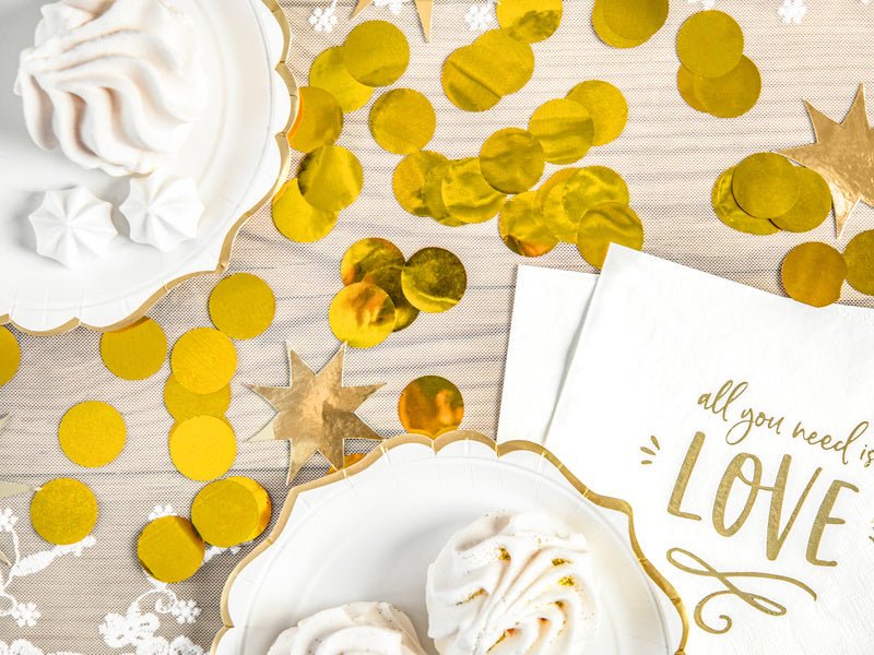 Confetti Rond Goud van Partydeco koop je bij Partywinkel