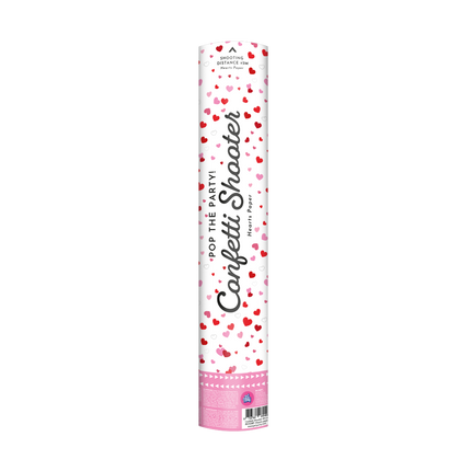 Cannone di coriandoli 40 cm - Cuori di carta