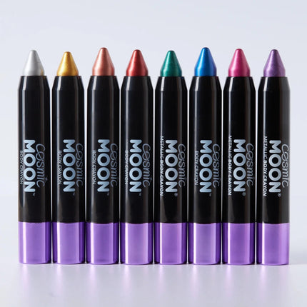 Cosmic Moon Metallic Body Crayons Pink 3.2g van Moon Creations koop je bij Partywinkel